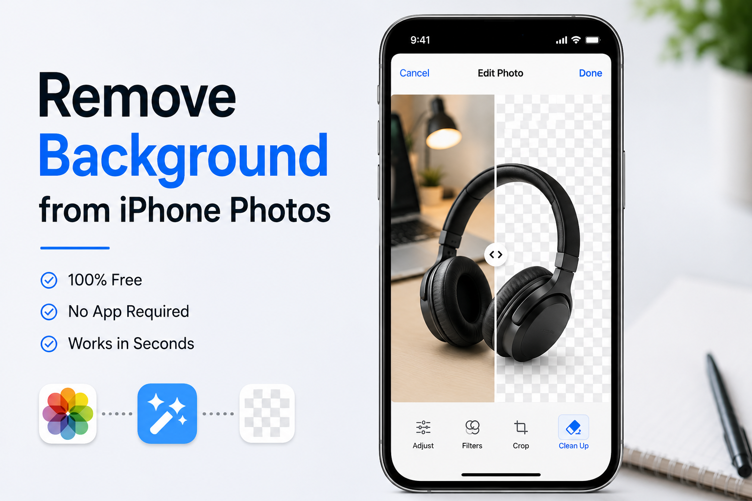 Remove Background from iPhone Photos