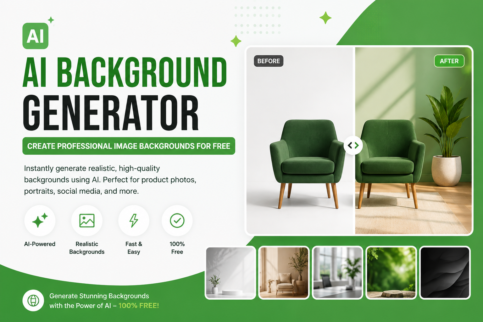 AI Background Generator: Create Professional Image Backgrounds for Free