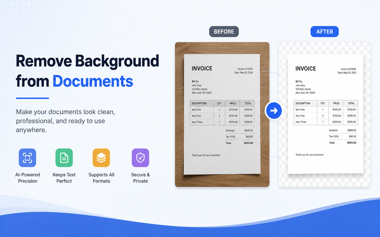 Remove Background from Documents Free with AI Instantly