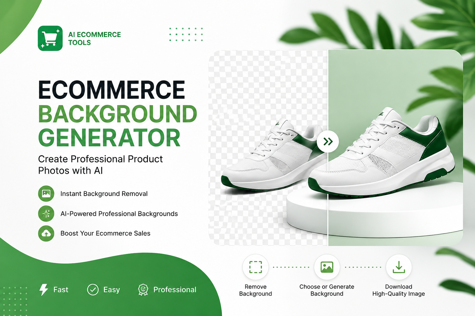 Ecommerce Background Generator: Create Professional Product Photos with AI