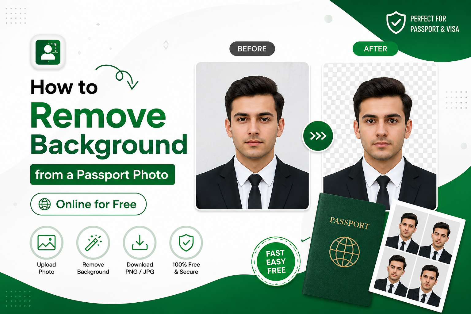 How to Remove Background from a Passport Photo Online for Free
