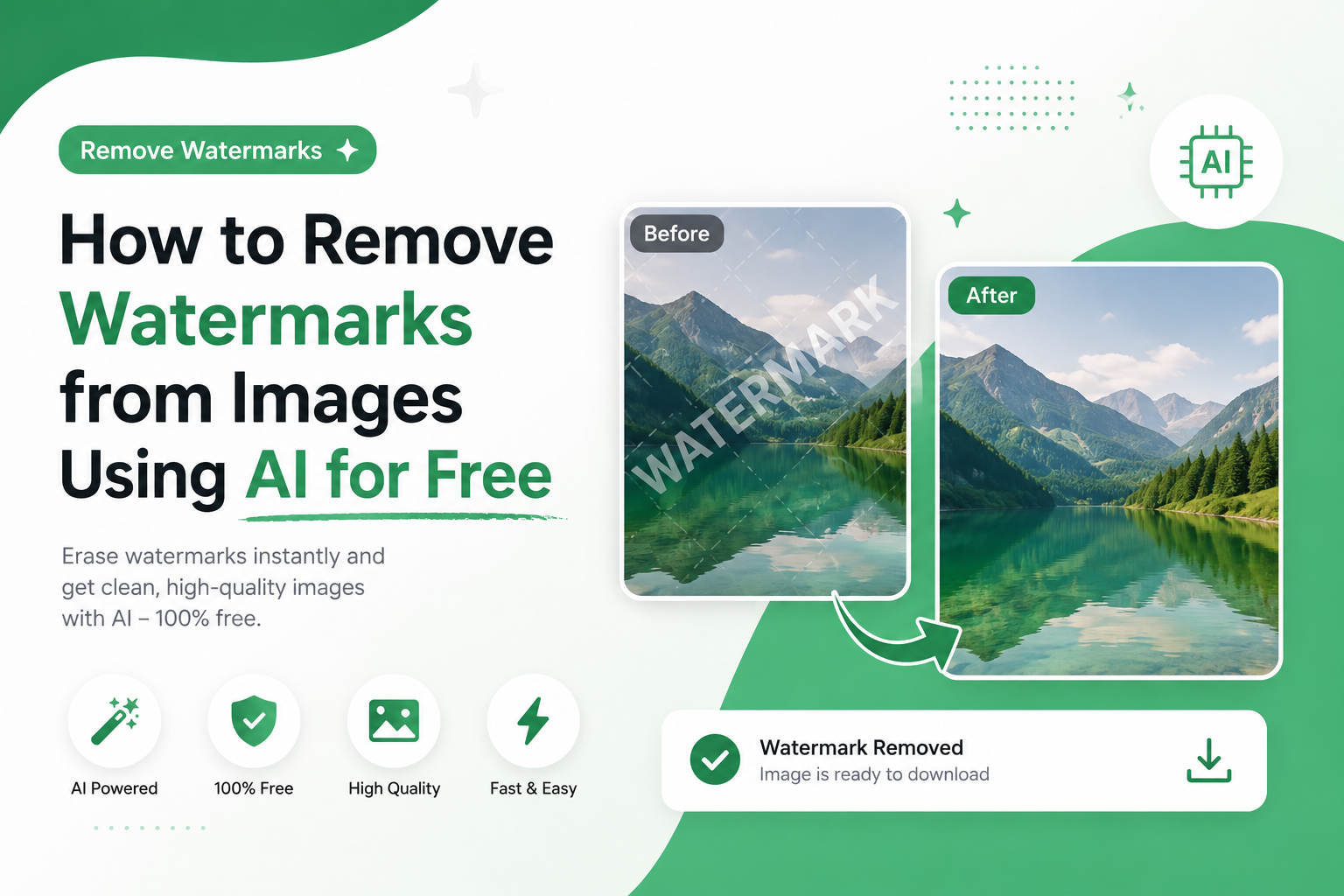 How to Remove Watermarks from Images Using AI for Free